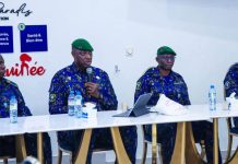 Guinée: le Haut Commandant de la Gendarmerie a échangé avec une centaine d’officiers et sous-officiers de la Gendarmerie Nationale